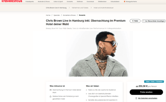 Travelcircus Konzert Deal Chris BRown