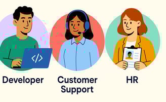 Who benefits from Guidde: Product, Support, HR teams