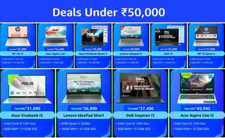 Laptops under 50,000