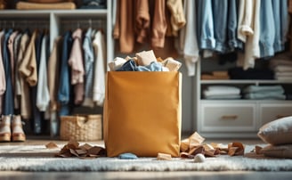donation bin in your closet