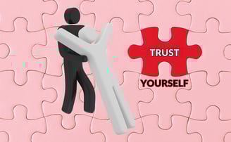 a person doing a trust fall