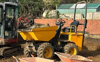 Dumper hire for renovation site in Selly Oak