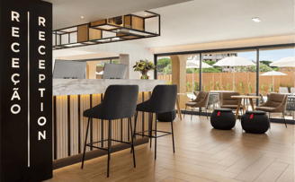 Reception and lounge area at Wyndham Residences Alvor Beach