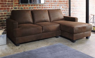 canapé d'angle convertible en cuir