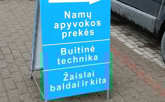 pastatoma reklama