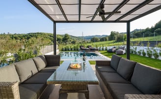 Private pool, private pergola, private garden, privacy, luxury