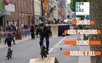 bmx & Mtb airbag show mieten - mobile ramped