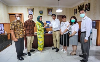 Pengurus Perbarindo Sumut saat diterima Audiensi di Dinsos Provinsi Sumut (Analisadaily/Qodrat Al-qa