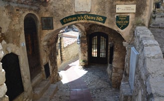 Cobblestone streets in Eze, France