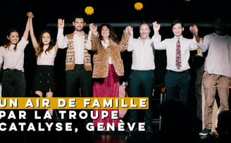 a group of people standing on a stage