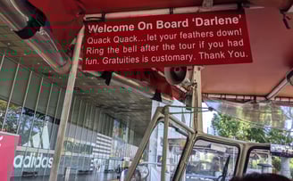 Duck Tour Cockpit Darlene Sign