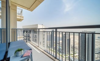 The balcony of the apartment