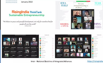 Jan2022 innovative webinar on Sustainable Entrepreneurship by RisingIndia ThinkTank