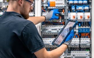 <a href="https://www.freepik.com/free-photo/electrical-technician-working-switchboard-with-fuses-use
