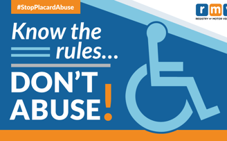 RMV Don't Abuse Handicap Image
