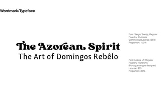 The Azorean Spirit Logo and Typeface