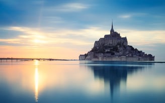 Mont-Saint-Michel view during private Normandy tour