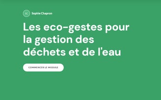 formation déchets écoresponsable urgence climatique