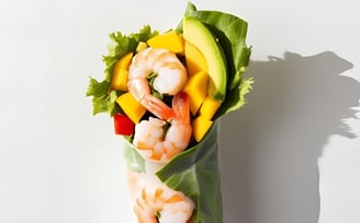 Summer Rolls Crevettes Mangue Avocat Rouleau de Printemps