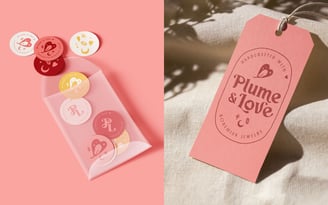 Identité visuelle Plume and Love Bohemian Jewelry