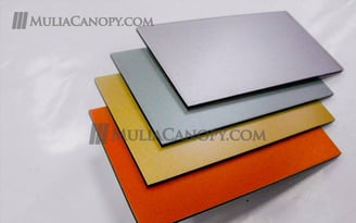 bahan bangunan, polcarbonat, aluminium panel