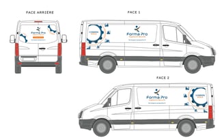 Maquette covering camion - Forma Pro hygiène et sécurité - Amy Atelier Graphique