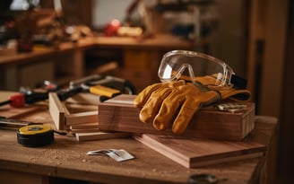 A variety of tools and safety gear