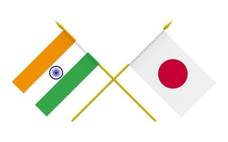 India Japan Flag