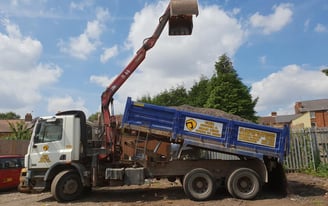 grabber lorry in the yard in halesowen