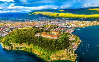 Ohrid vista aérea