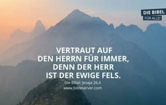 Vertraut auf den Herrn für immer