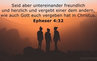 wie auch Gott euch vergeben hat in Jesus Christus