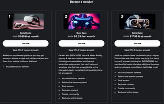 Tier Memberships preview.