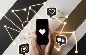 a phone with social media