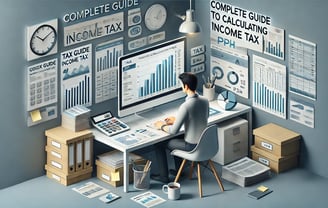 Ilustrasi penghitungan pajang penghasilan (PPh)/Income Tax