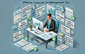 Ilustrasi pengelolaan pajak perusahaan yang efektif - SMR Konsultan Pajak Profesional