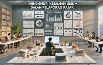 Ilustrasi menghindari kesalahan umum pelaporan pajak - SMR Konsultan Pajak Profesional Jakarta