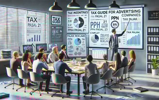 Ilustrasi panduan pajak untuk perusahaan periklanan - SMR Konsultan Pajak Profesional Jakarta