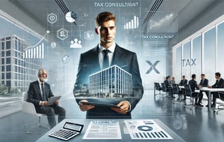 Ilustrasi peran konsultan pajak profesional mengelola pajak perusahaan