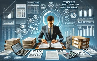 Ilustrasi menyusun strategi mengoptimalkan laporan pajak tahunan - SMR Konsultan Pajak Profesional