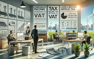 Ilustrasi pengelolaan pajak perusahaan energi - SMR Konsultan Pajak Profesional Jakarta