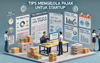 Ilustrasi tips mengelola pajak untuk startup - SMR Konsultan Pajak Profesional