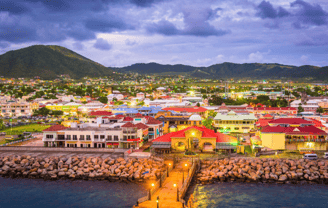 Basseterre en San Cristóbal y Nieves