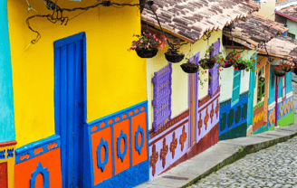 Casas coloridas de Guatapé, Colombia