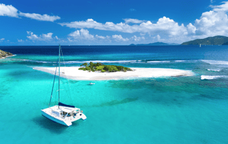 Catamarán en las Islas Vírgenes Británicas