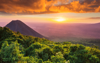 Volcán en El Salvador