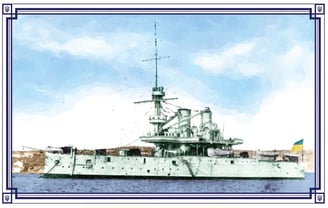 Pre-dreadnought ‘Yuri Pobidonosets’ April 29th, 1918