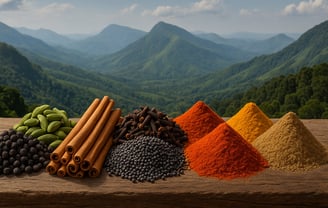 Coriander Powder, Turmeric Powder, Black Pepper, Green Cardamom, Cloves, Cinnamon sticks, Cumin seed