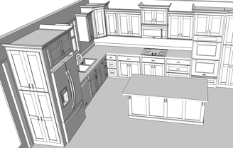 3D Kitchen Drawing