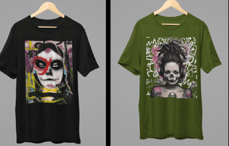 Cavérik: Camisas de Caveira com Estilo Rock e Urbano.
